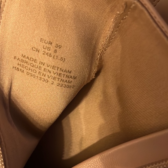 Cream faux leather booties H&M NWOT - Picture 6 of 7